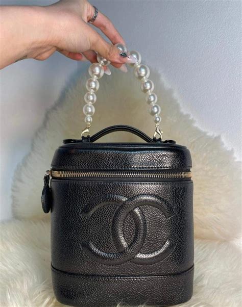 chanel vintage cosmetic bags|vintage chanel evening bag.